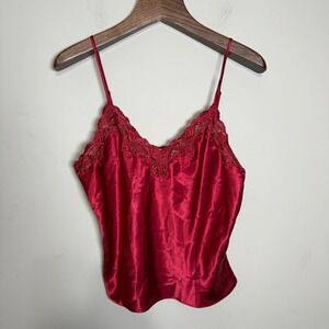 Victoria's Secret Red Lace Camisole Large